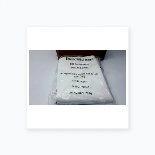 Reuse Medical Box of 36 EnviroMed-Bag X-Large Adult Body Bag With ID Tags Mortuary Supplies, second-hand product photo 1