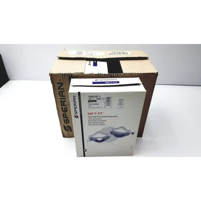 Reuse Medical Boxes Sperian 14110322 SAF-T-FIT N9510F Flat Fold Respirators Respirator Masks, second-hand product photo 1