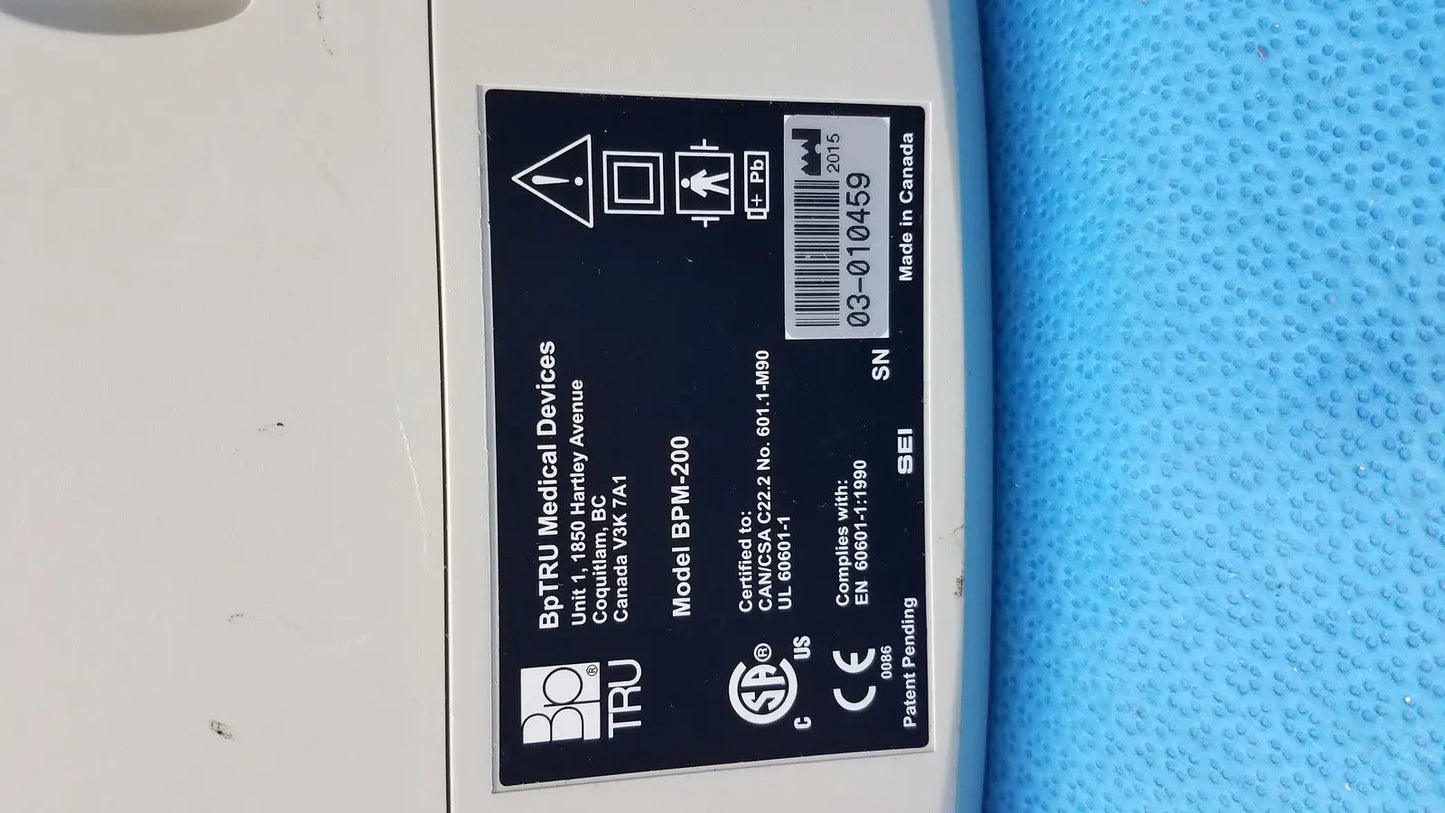 BPTRU BPM-200 Automatic Blood Pressure Monitor with Power Supply – Used Automatic Blood Pressure Monitor, second-hand product photo 7