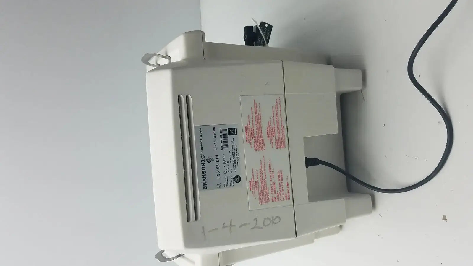 Branson Bransonic 3510 Ultrasonic Cleaner 3510R-DTH Ultrasonic Cleaner, second-hand product photo 4