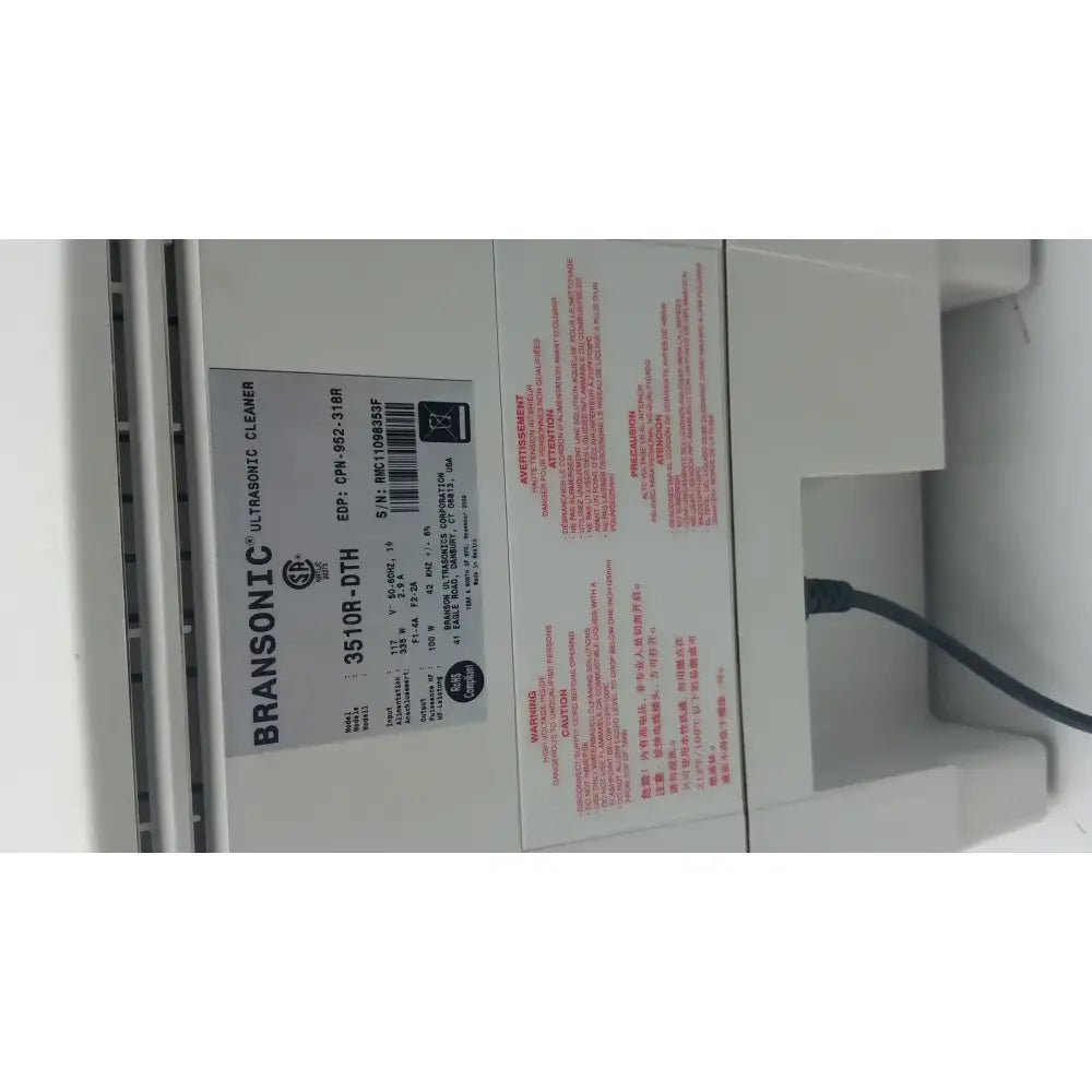 Branson Bransonic 3510 Ultrasonic Cleaner 3510R-DTH Ultrasonic Cleaner, second-hand product photo 5
