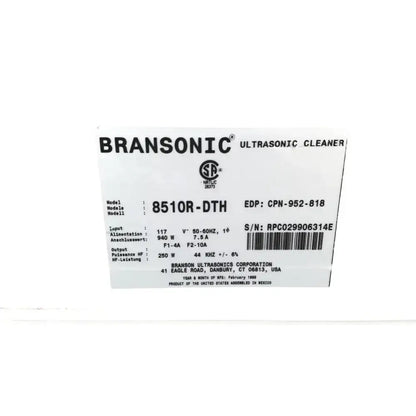 Bransonic Ultrasonic Cleaner Water Bath 8510R-DTH Ultrasonic Cleaner, second-hand product photo 7