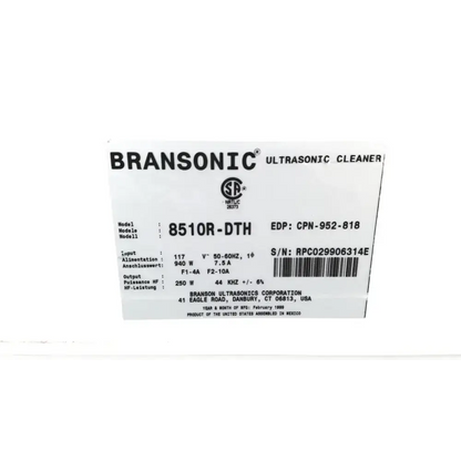 Bransonic Ultrasonic Cleaner Water Bath 8510R-DTH Ultrasonic Cleaner, second-hand product photo 7