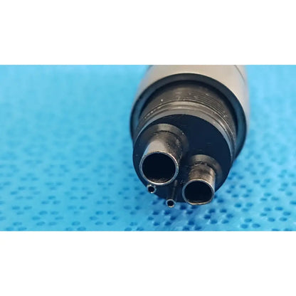 Silver and black brasseler n10ti led dental handpiece with dual nozzles for n10ti led coupler 4-pin connection unit