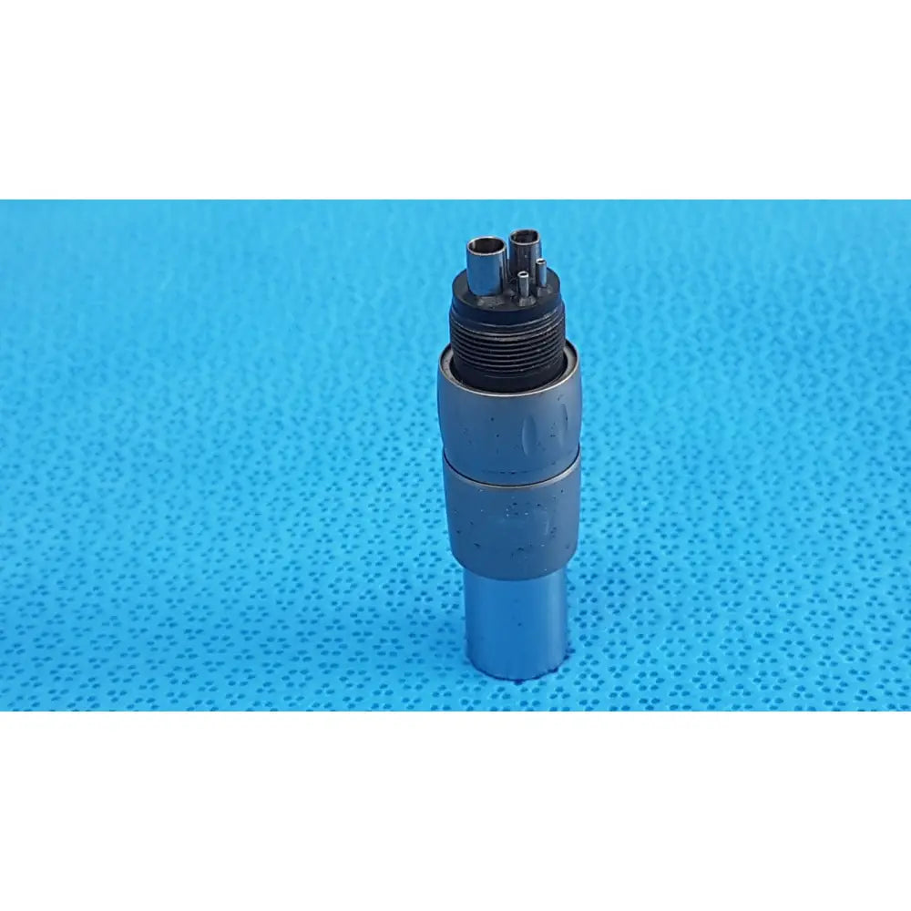 Gray metallic brasseler n10ti led coupler dental handpiece with three cylindrical ports for 4-pin connection unit