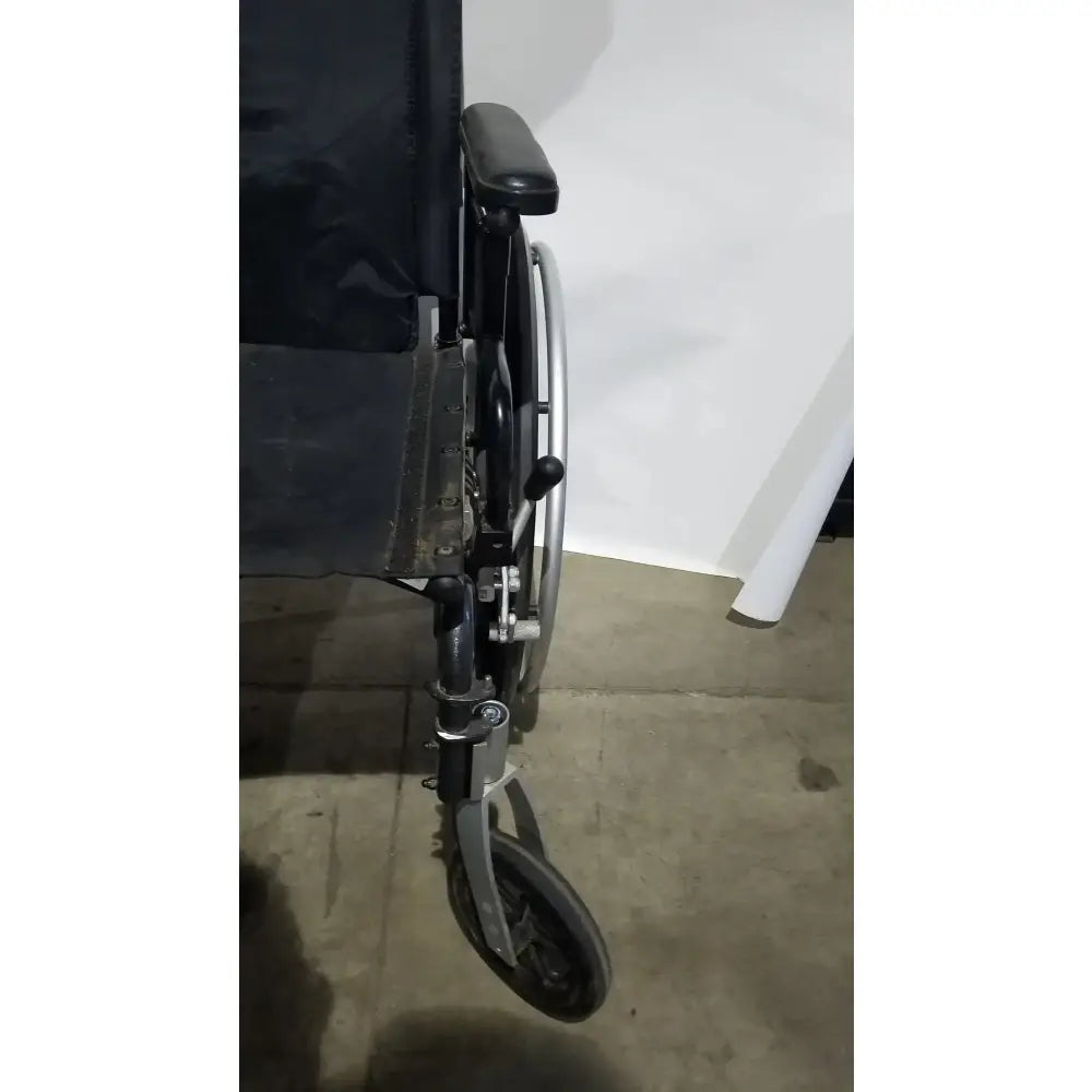 Reuse Medical Equipment Breezy Folding Manual Wheelchair - Lightweight Black Padded Comfort Seat Wheelchairs, second-hand product photo 15