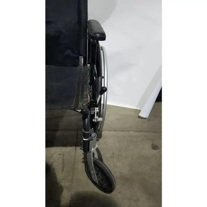 Reuse Medical Equipment Breezy Folding Manual Wheelchair - Lightweight Black Padded Comfort Seat Wheelchairs, second-hand product photo 15