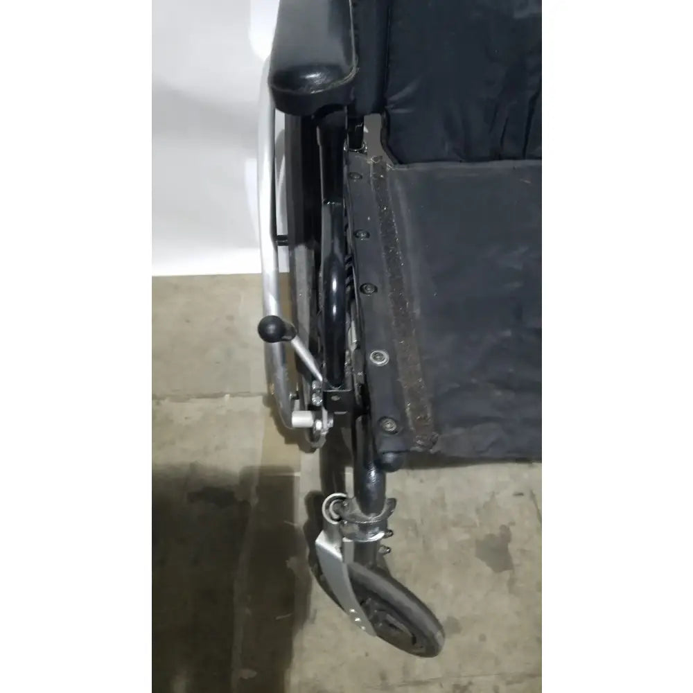 Reuse Medical Equipment Breezy Folding Manual Wheelchair - Lightweight Black Padded Comfort Seat Wheelchairs, second-hand product photo 16