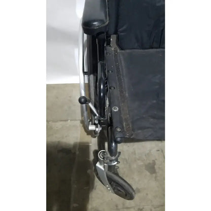 Reuse Medical Equipment Breezy Folding Manual Wheelchair - Lightweight Black Padded Comfort Seat Wheelchairs, second-hand product photo 16