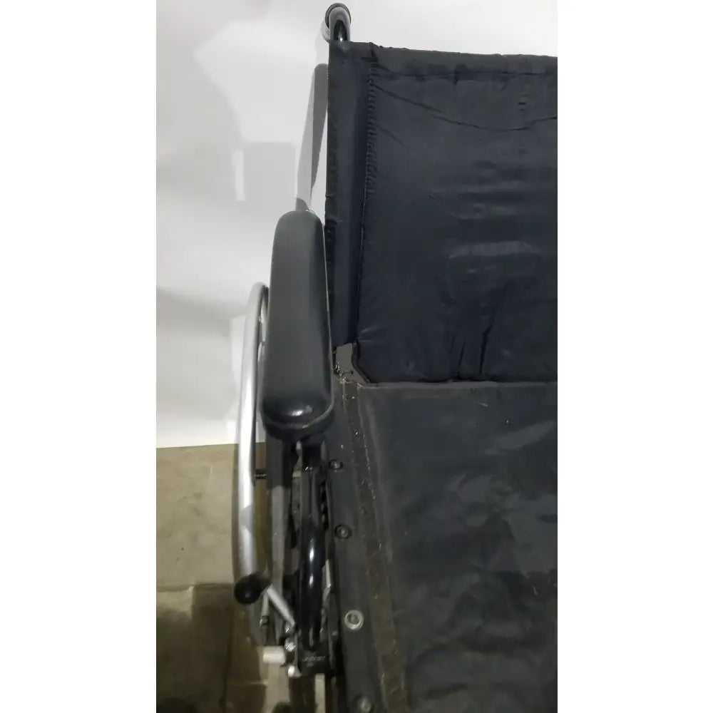Reuse Medical Equipment Breezy Folding Manual Wheelchair - Lightweight Black Padded Comfort Seat Wheelchairs, second-hand product photo 18