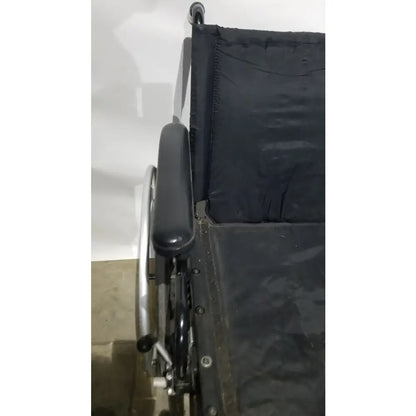 Reuse Medical Equipment Breezy Folding Manual Wheelchair - Lightweight Black Padded Comfort Seat Wheelchairs, second-hand product photo 18