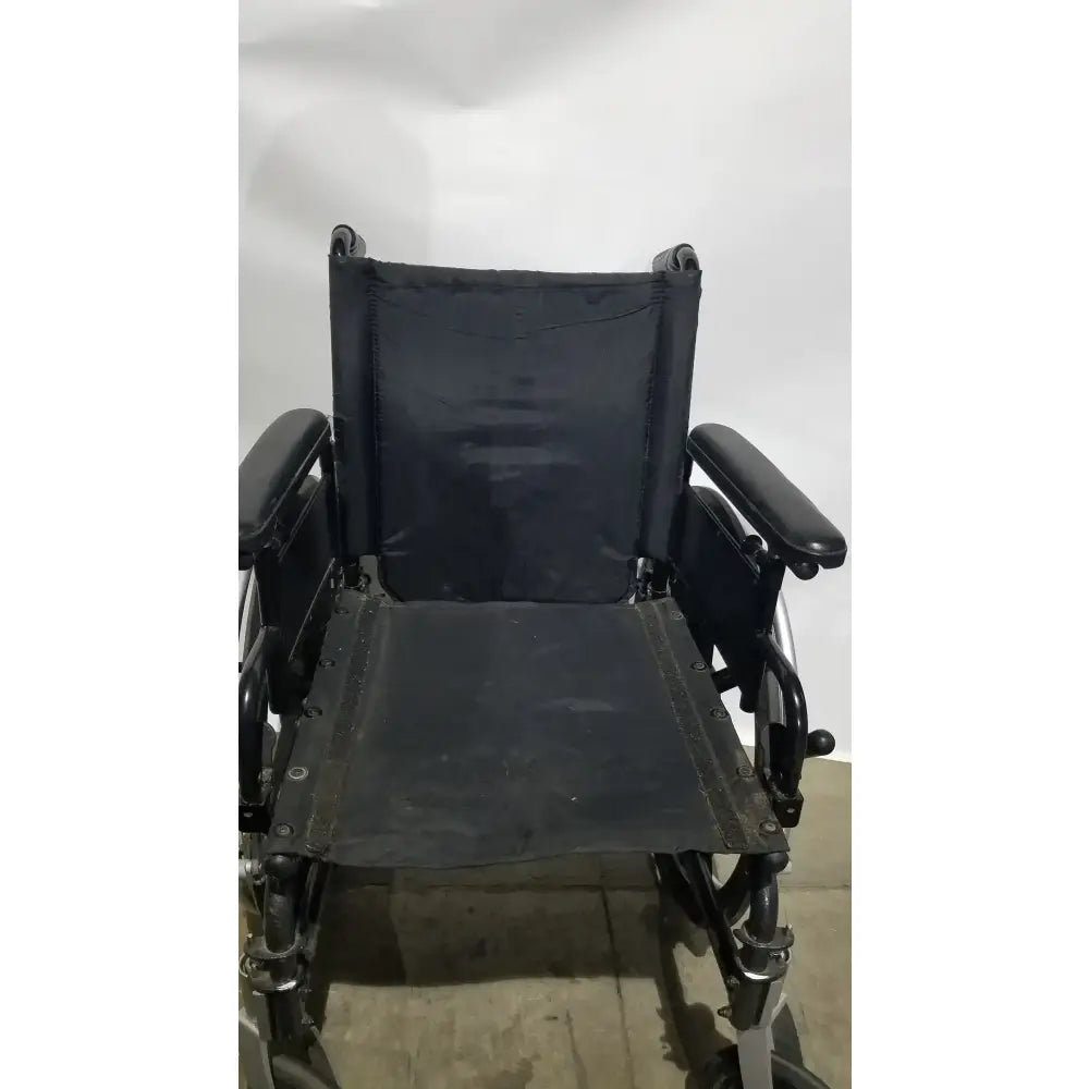 Reuse Medical Equipment Breezy Folding Manual Wheelchair - Lightweight Black Padded Comfort Seat Wheelchairs, second-hand product photo 20