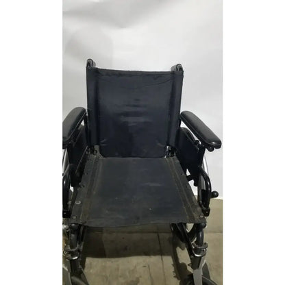 Reuse Medical Equipment Breezy Folding Manual Wheelchair - Lightweight Black Padded Comfort Seat Wheelchairs, second-hand product photo 20