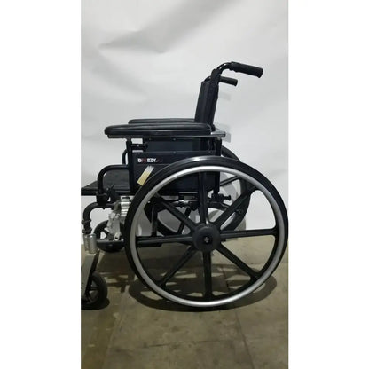 Reuse Medical Equipment Breezy Folding Manual Wheelchair - Lightweight Black Padded Comfort Seat Wheelchairs, second-hand product photo 11