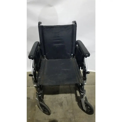 Reuse Medical Equipment Breezy Folding Manual Wheelchair - Lightweight Black Padded Comfort Seat Wheelchairs, second-hand product photo 12