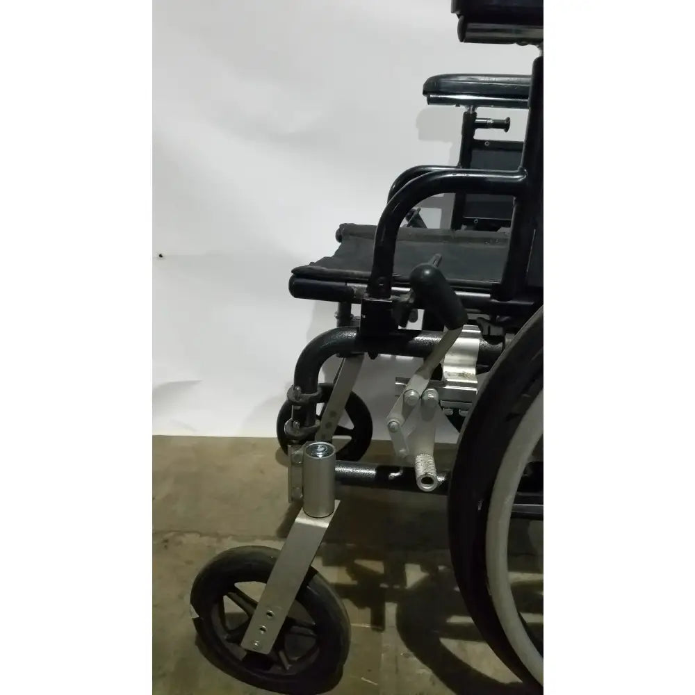 Reuse Medical Equipment Breezy Folding Manual Wheelchair - Lightweight Black Padded Comfort Seat Wheelchairs, second-hand product photo 9