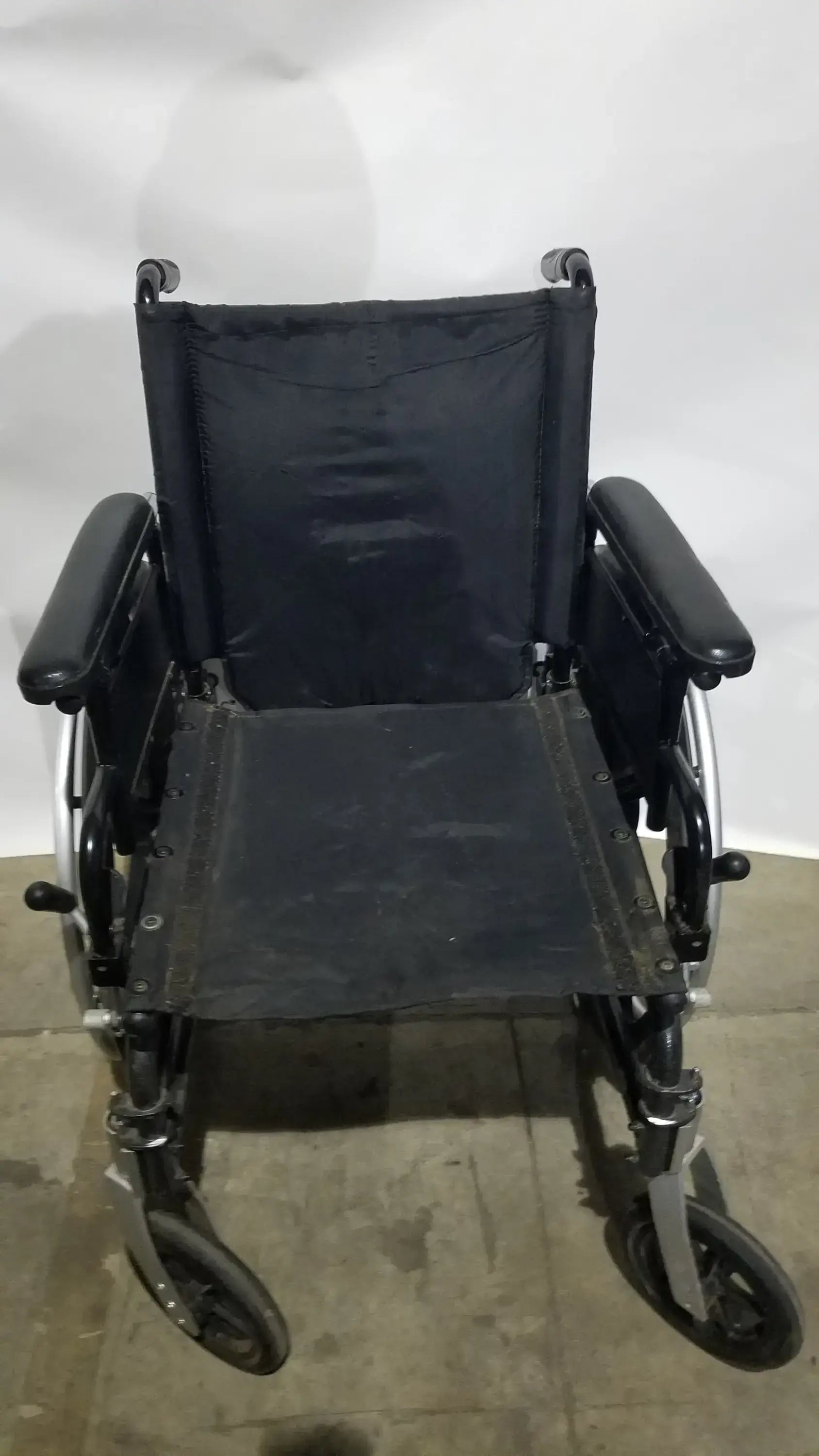 Reuse Medical Equipment Breezy Folding Manual Wheelchair - Lightweight Black Padded Comfort Seat Wheelchairs, second-hand product photo 12