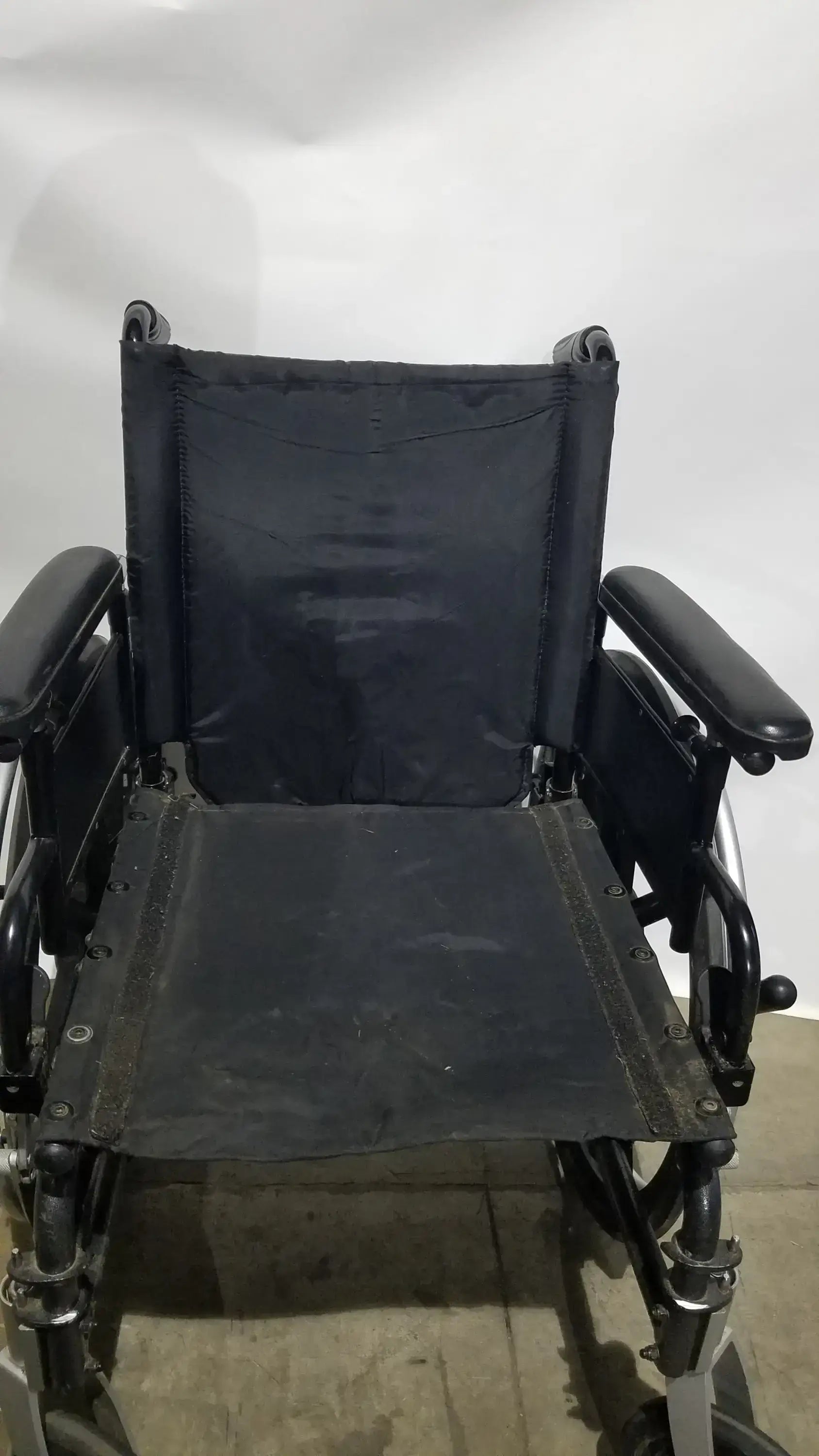 Reuse Medical Equipment Breezy Folding Manual Wheelchair - Lightweight Black Padded Comfort Seat Wheelchairs, second-hand product photo 20