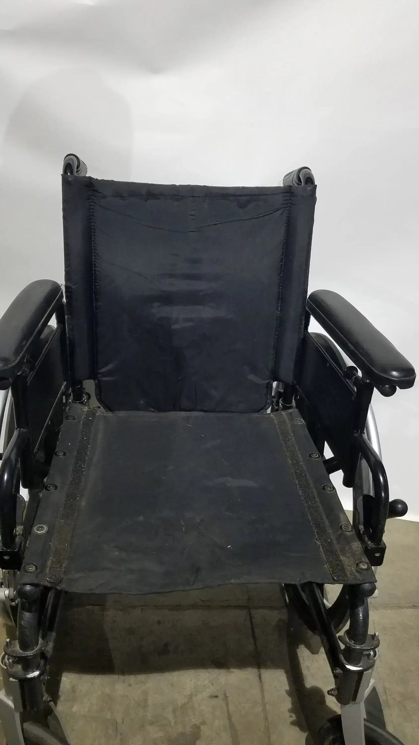 Reuse Medical Equipment Breezy Folding Manual Wheelchair - Lightweight Black Padded Comfort Seat Wheelchairs, second-hand product photo 20