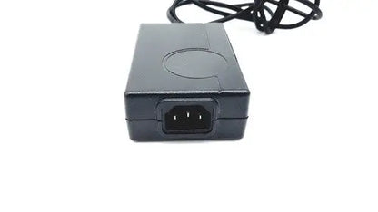 Black plastic power adapter with coiled cable for bridgepower corp bpm050s12f02 medical power supply unit