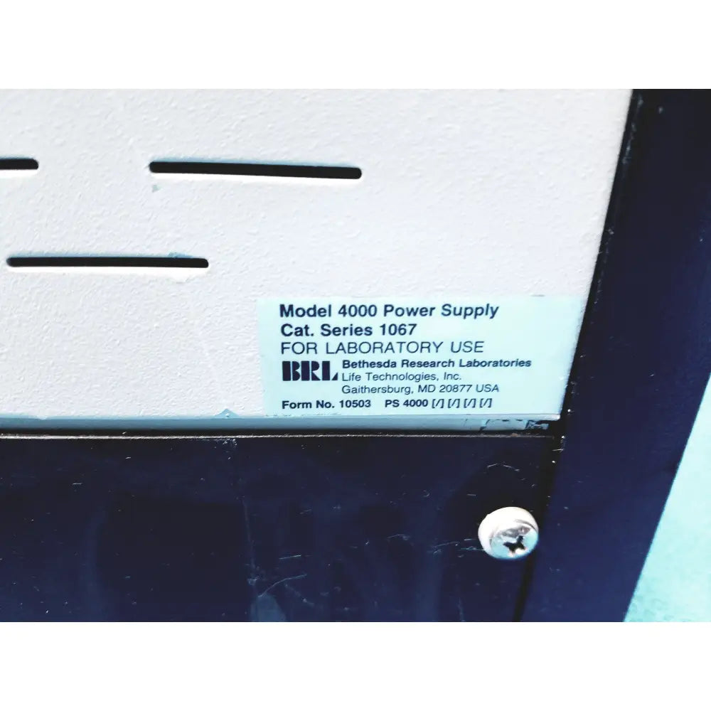 BRL Life Technologies Model 4000 Electrophoresis Power Supply - Electrophoresis Power Supply