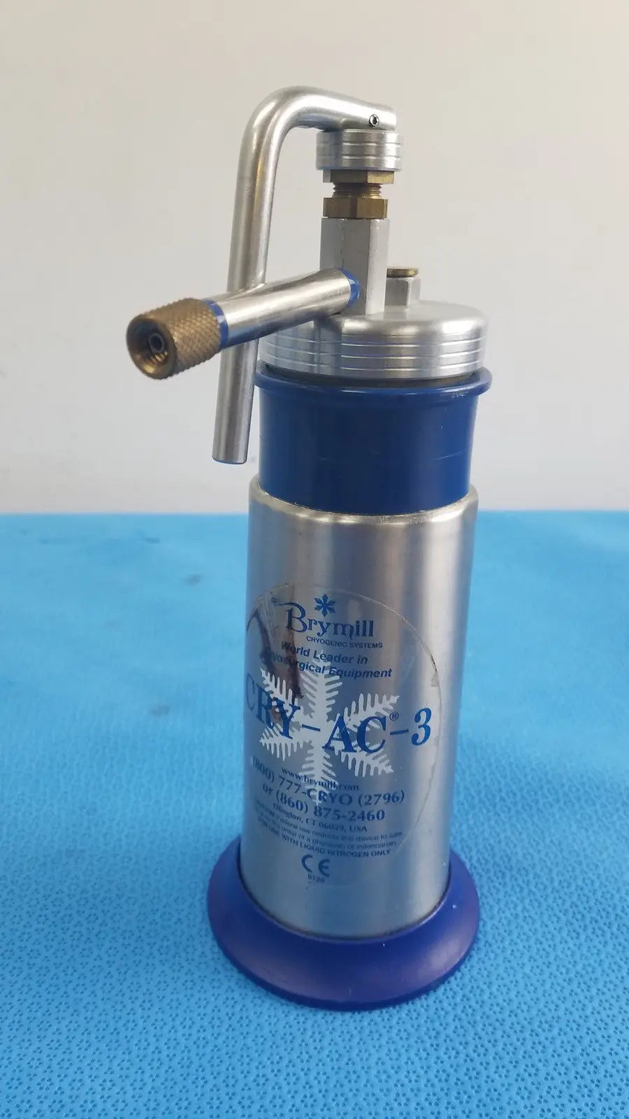 Reuse Medical Brymill Cry-Ac r Cry-Ac-3 Hand-Held Liquid Nitrogen Dispenser System Ultrasonic Cleaners, second-hand product photo 1