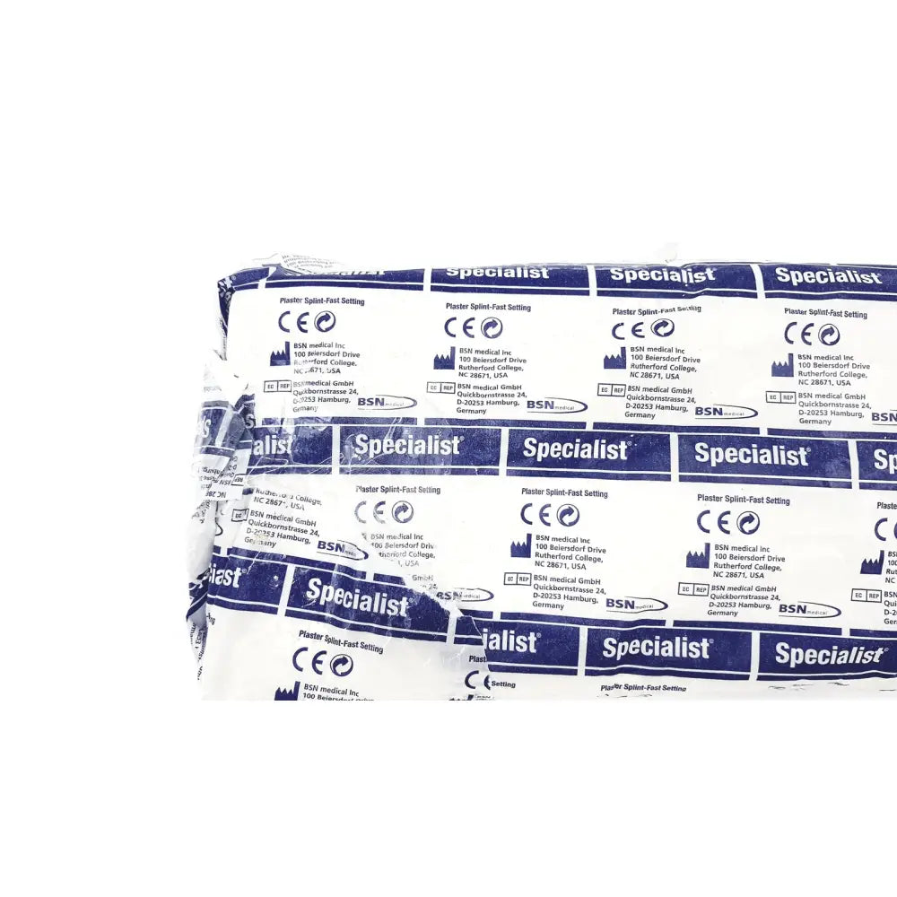 Bsn medical specialist plaster bandage fast setting wrapped in blue and white for quick immobilization and support