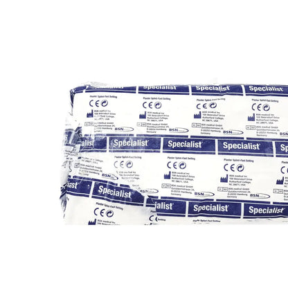 Bsn medical specialist plaster bandage fast setting wrapped in blue and white for quick immobilization and support