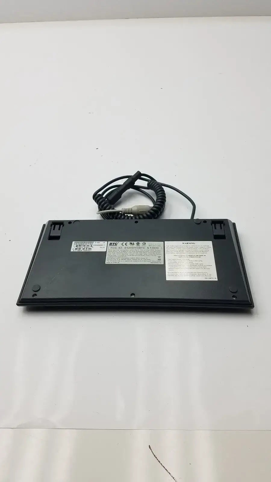 BTC 5100C Compact Computer Keyboard Keyboard, as-is (for parts) product photo 3