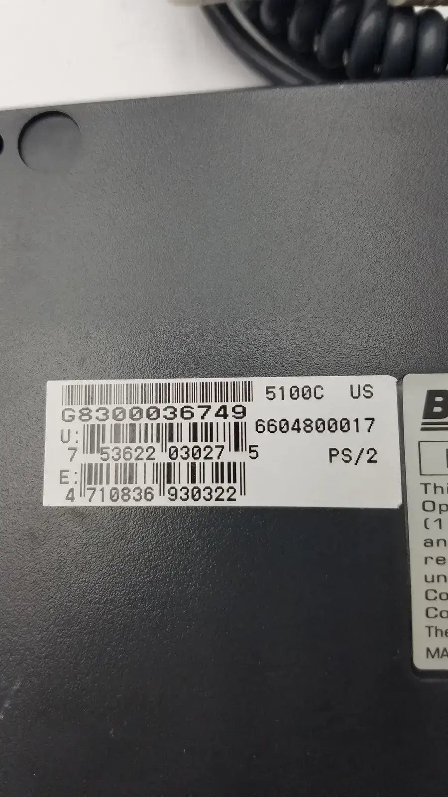 BTC 5100C Compact Computer Keyboard Keyboard, as-is (for parts) product photo 7