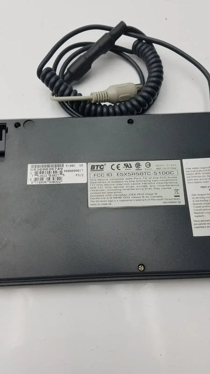 BTC 5100C Compact Computer Keyboard Keyboard, as-is (for parts) product photo 4