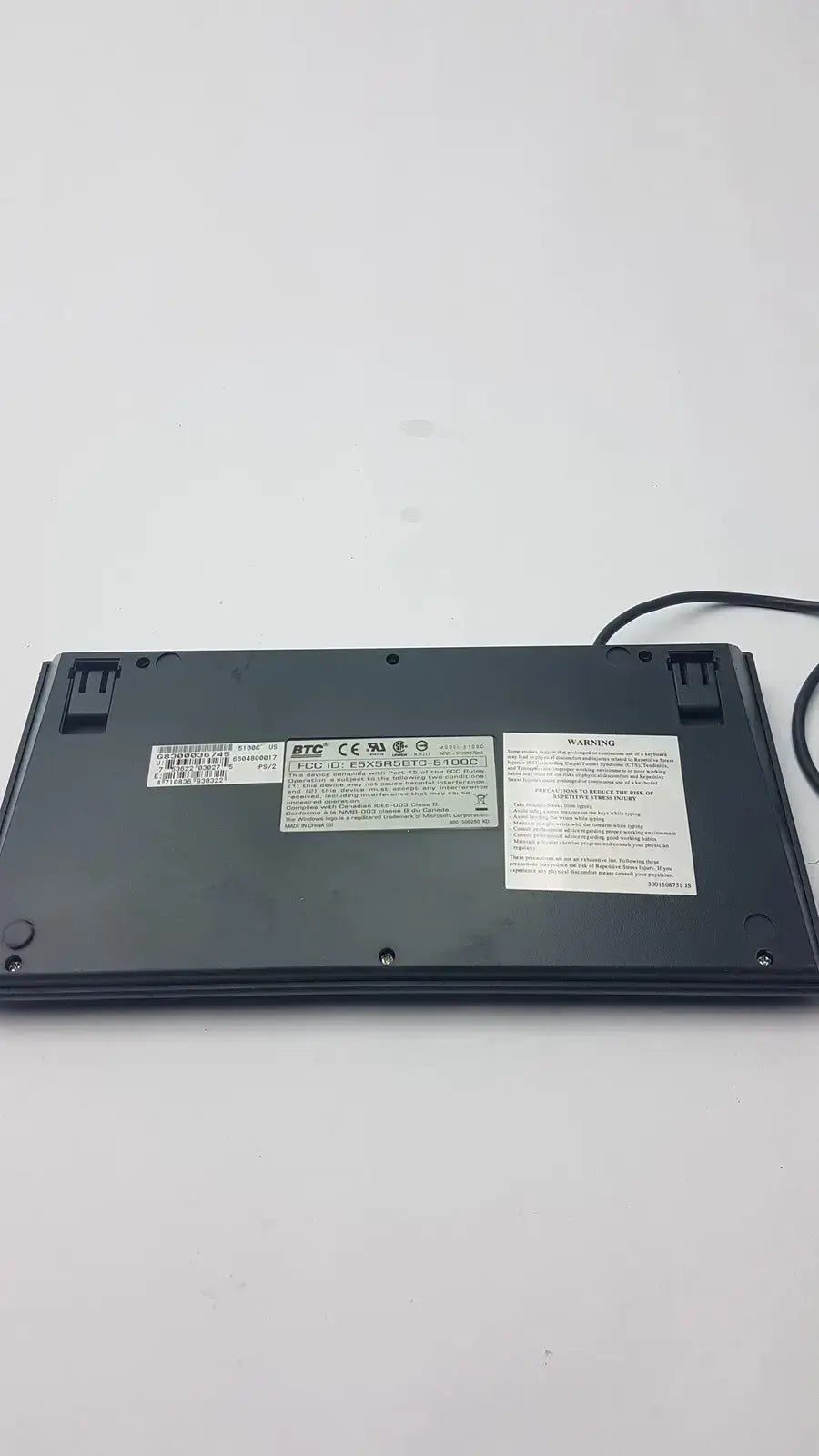 BTC FCC ID E5X5R5BTC-5100C Keyboard Keyboard, second-hand product photo 9