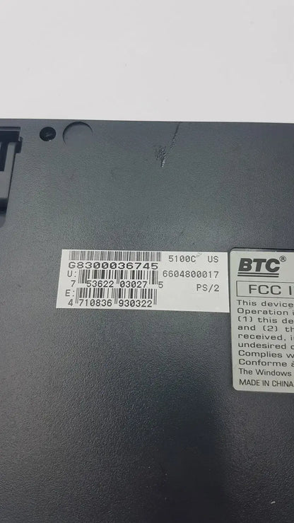 BTC FCC ID E5X5R5BTC-5100C Keyboard Keyboard, second-hand product photo 11
