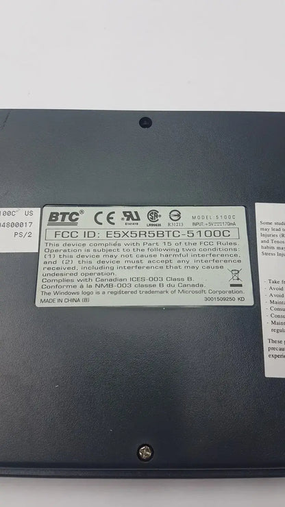 BTC FCC ID E5X5R5BTC-5100C Keyboard Keyboard, second-hand product photo 10