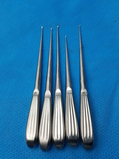 Buggles R-2822 Spratt Bone Curette Stainless Surgical Orthopedic - Lot of 5 Bone Curette, second-hand product photo 13