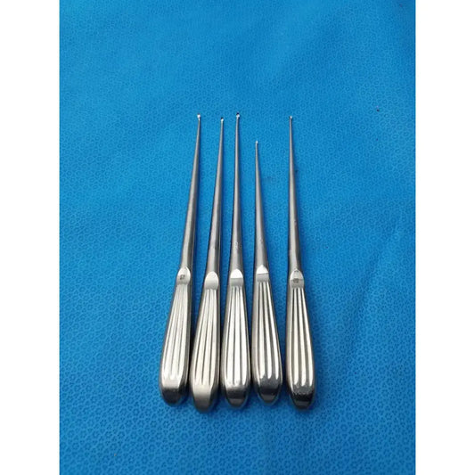Buggles R-2822 Spratt Bone Curette Stainless Surgical Orthopedic - Lot of 5 Bone Curette, second-hand product photo 2