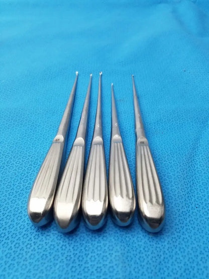 Buggles R-2822 Spratt Bone Curette Stainless Surgical Orthopedic - Lot of 5 Bone Curette, second-hand product photo 17