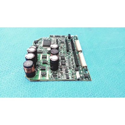 Green printed circuit board with black capacitors and components of c7769-60007 carriage pca board for hp designjet