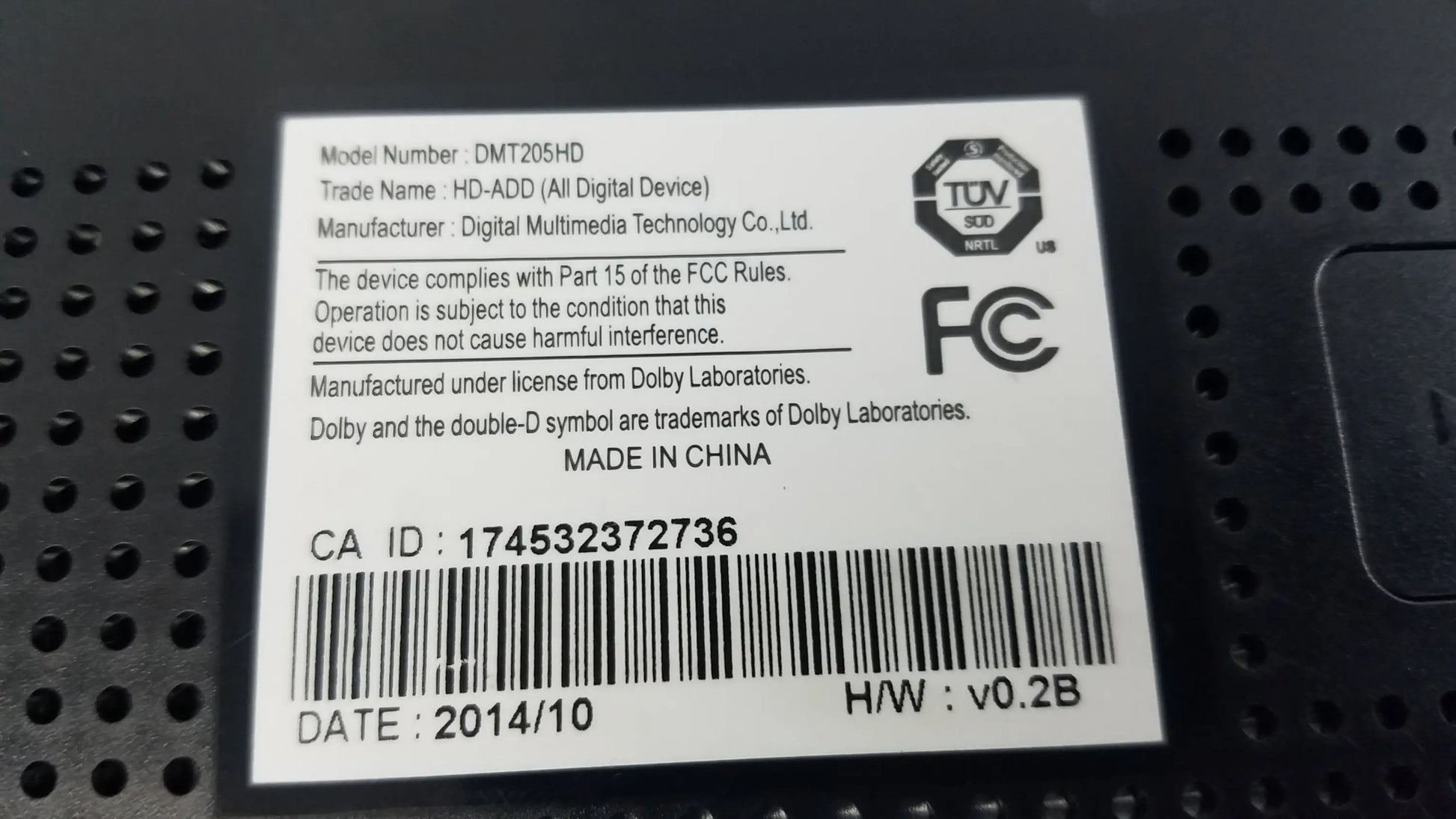 Cable One DMT205HD TV Digital Box TV Digital Box, second-hand product photo 8