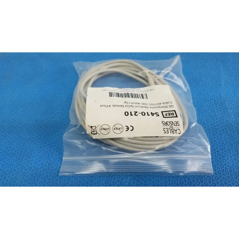 Cables And Sensors GE Nellcor S410-210 SpO2 Sensor 9 ft. Cable 407705-006 Adult SpO2 Sensor, second-hand product photo 4