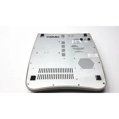 Silver metallic cadwell sierra ii wave channels base station with black rubber feet and ventilation grilles