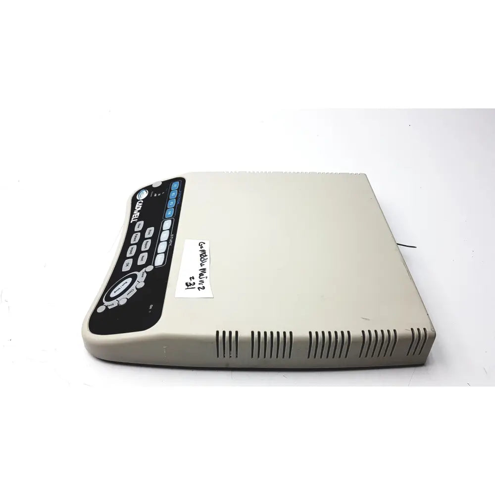 Beige cadwell sierra ii wave ncV channels base station with black control panel, buttons, and circular dial for neurodiagnostics