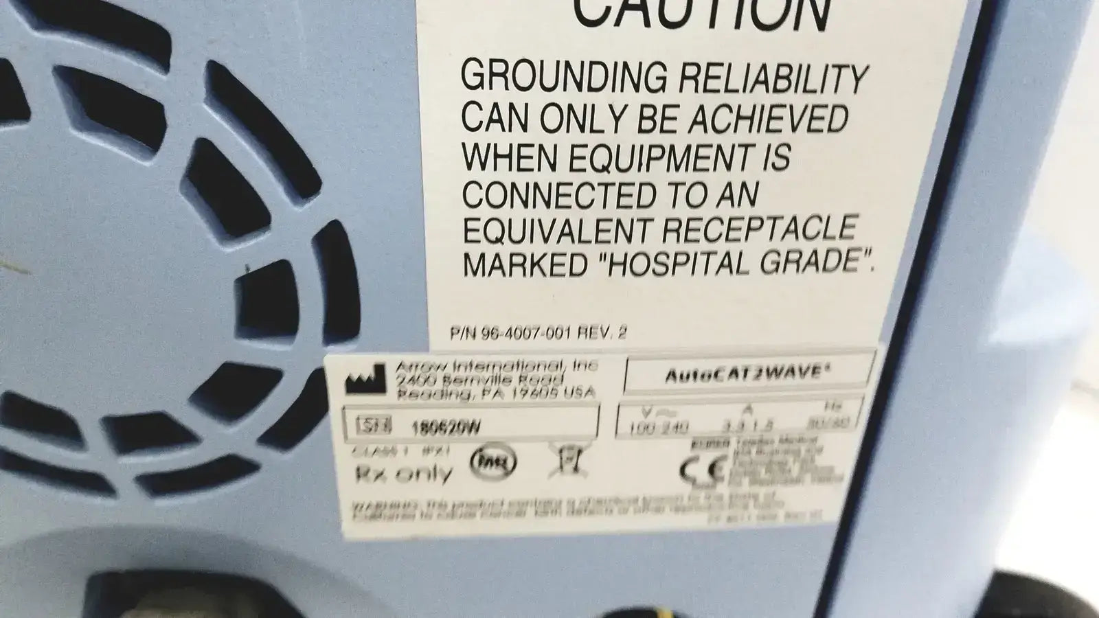 Welch Allyn Cardiac Assist Arrow AutoCAT 2 WAVE Ref IABP-0500 Hemodynamic Support System, second-hand product photo 7
