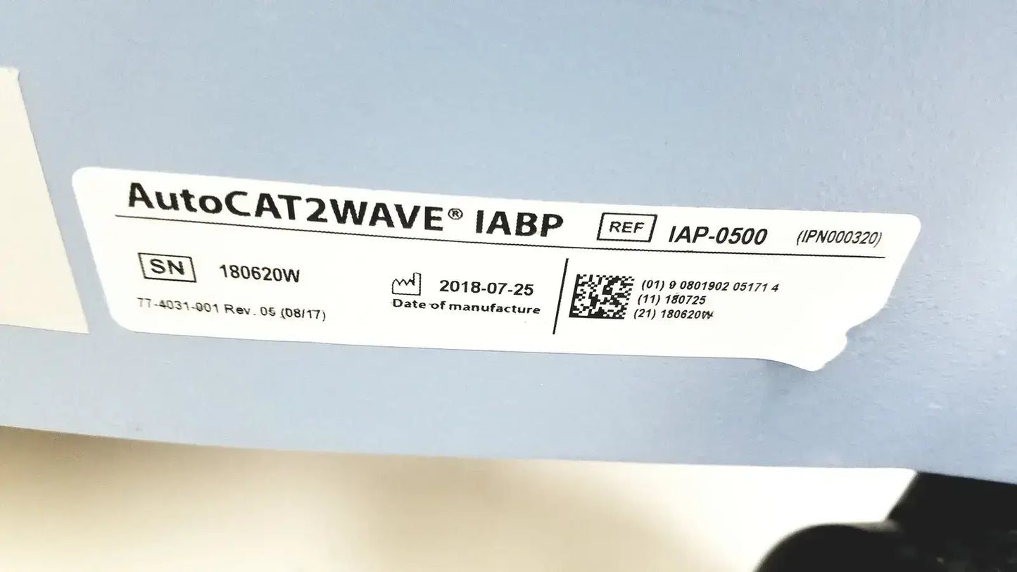 Welch Allyn Cardiac Assist Arrow AutoCAT 2 WAVE Ref IABP-0500 Hemodynamic Support System, second-hand product photo 9