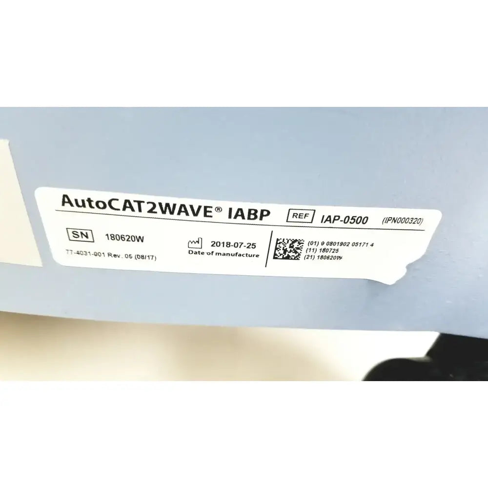 Welch Allyn Cardiac Assist Arrow AutoCAT 2 WAVE Ref IABP-0500 Hemodynamic Support System, second-hand product photo 9