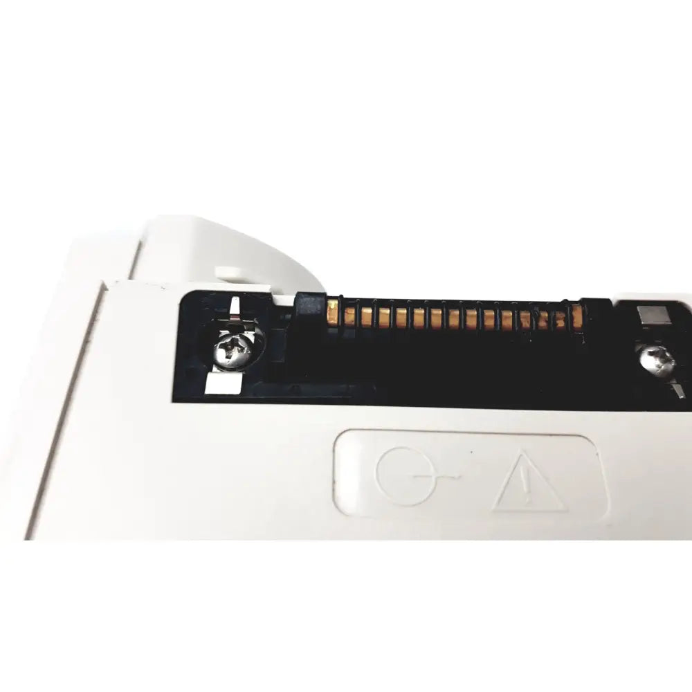 White plastic cardinal health alaris sp02 8200 module nellcor oximax with black connector housing and metal screws