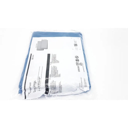 Blue cardinal health convertors sterile medical-grade leggings in clear packaging with white labeling and product information