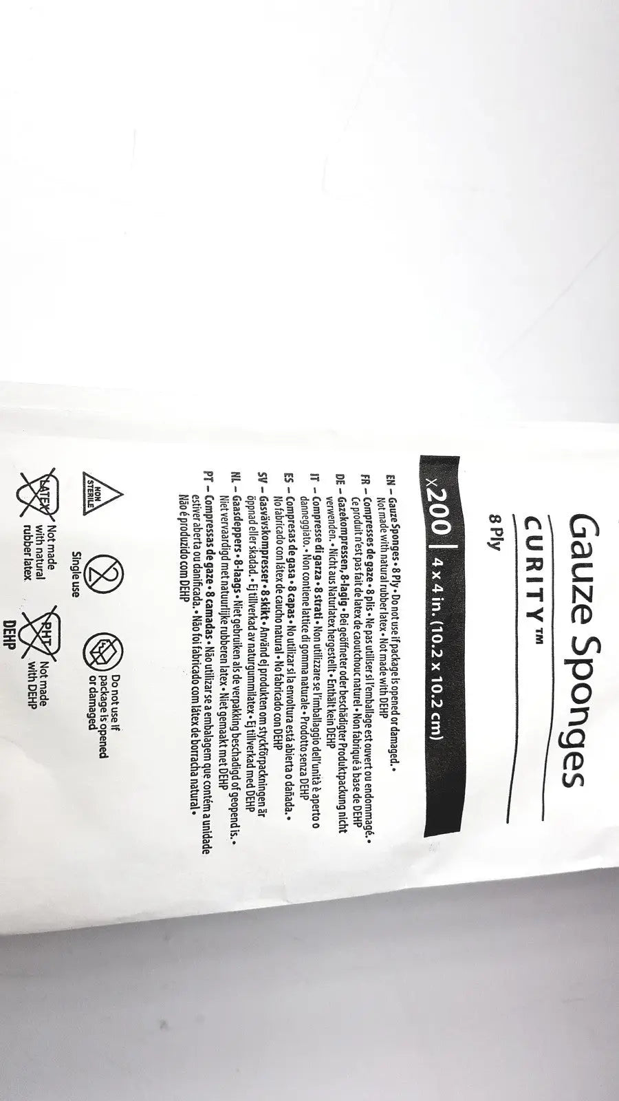 Cardinal Health Gauze Sponges Curity 2556G Pack of 200 x 20 Gauze Sponges, new product photo 7