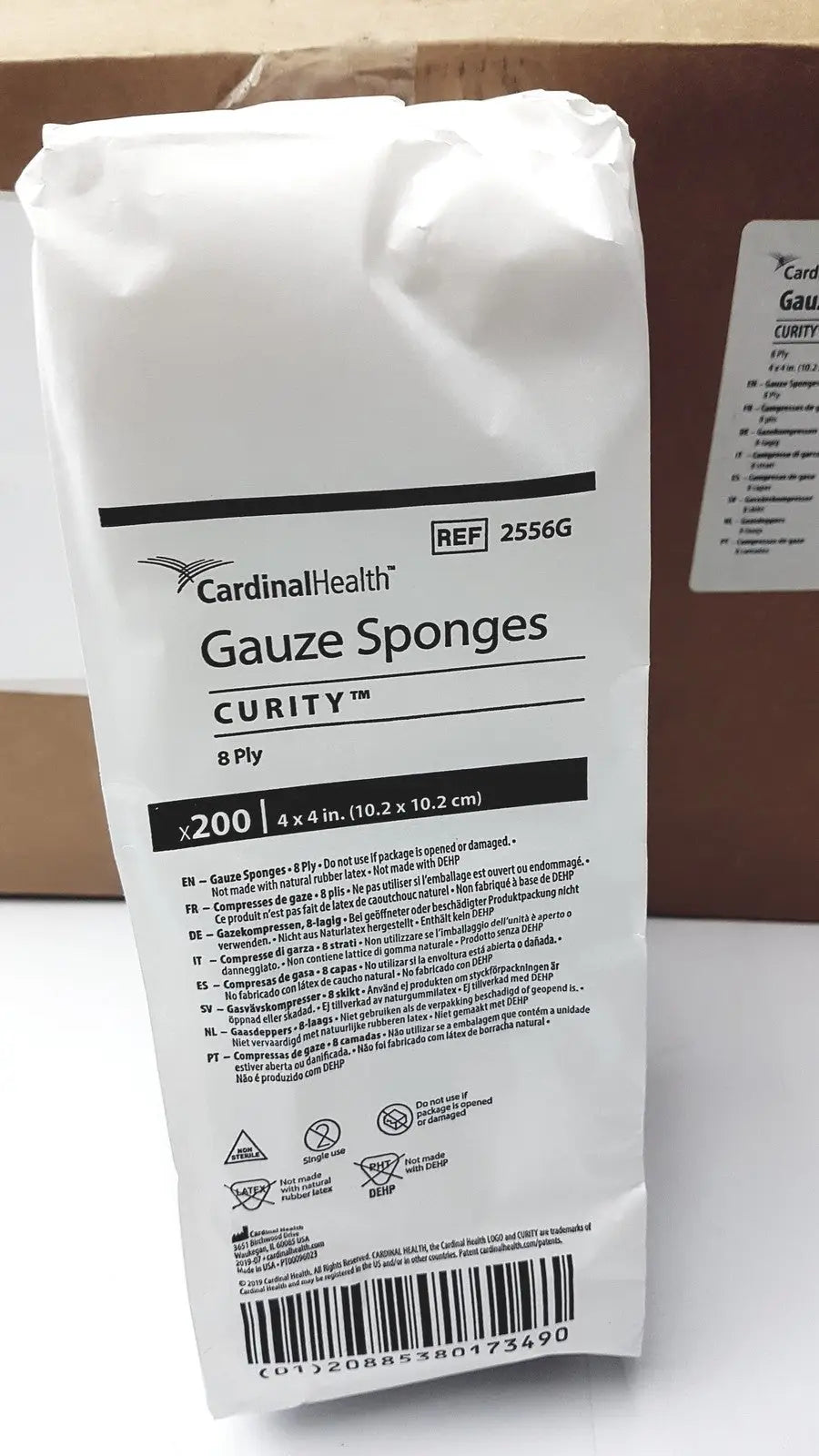 Cardinal Health Gauze Sponges Curity 2556G Pack of 200 x 20 Gauze Sponges, new product photo 3