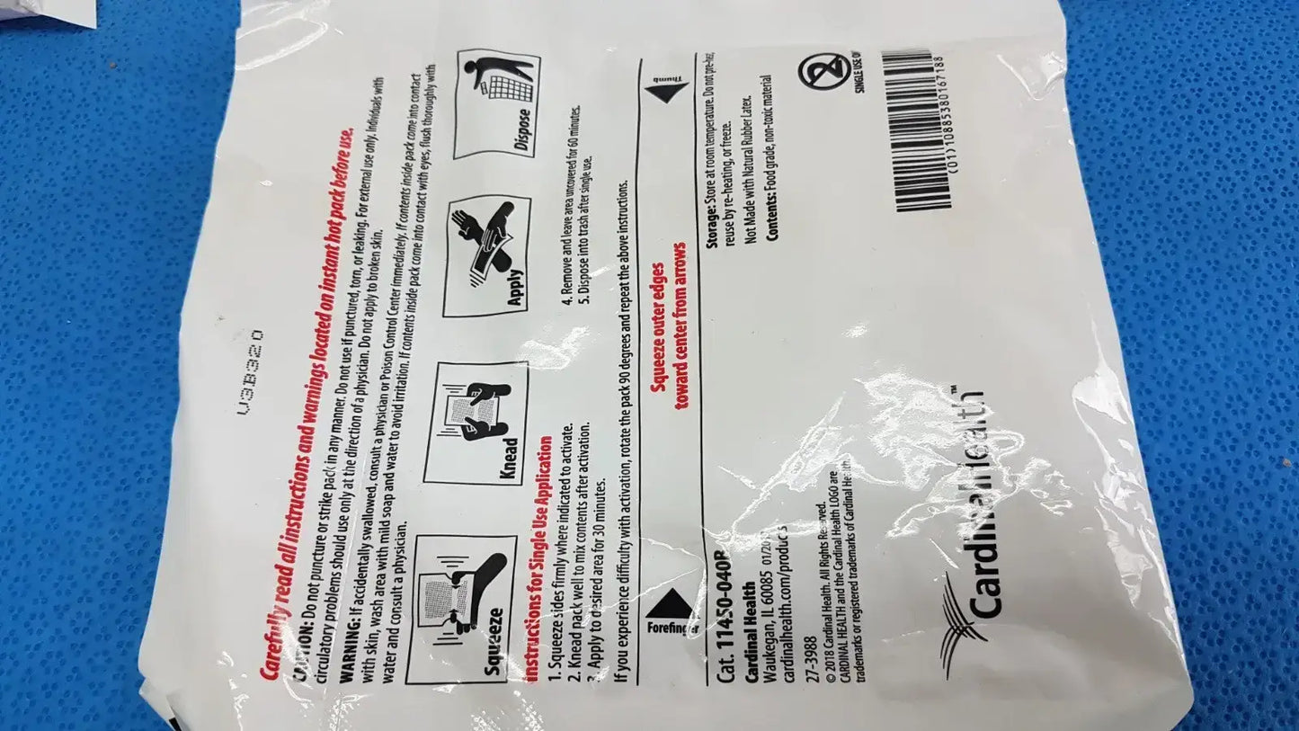 Cardinal Health Instant Hot Pack 6" x 9" – Lot of 8 Instant Hot Pack, second-hand product photo 8
